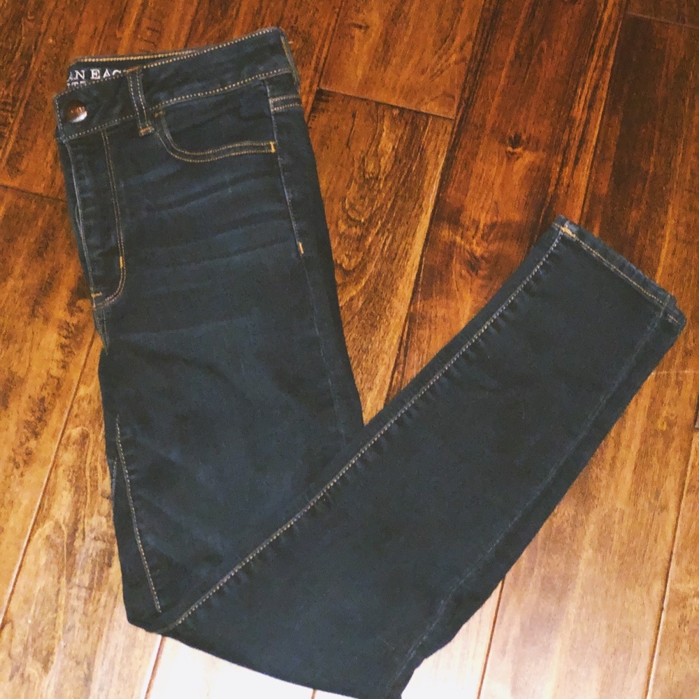 Dark blue jeans